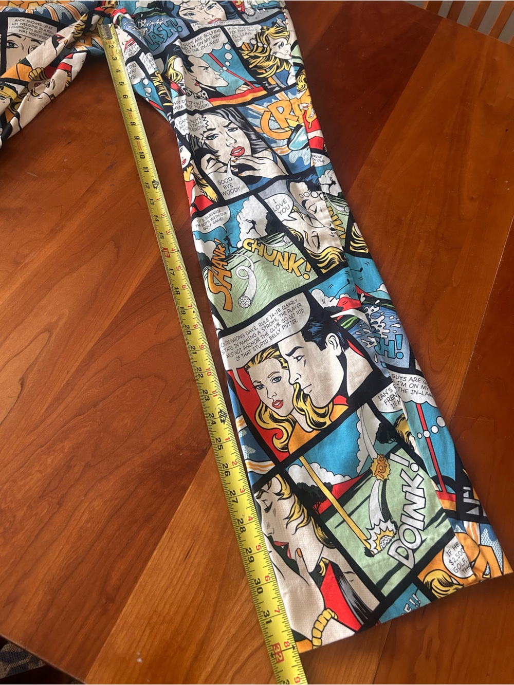 Loudmouth CRAK comic strip golf pants retro graphic Size 34” X 32” - Picture 7 of 12